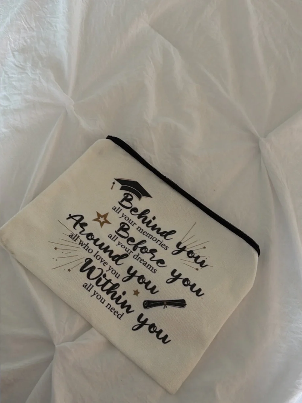Graduation Canvas Zip Pouch